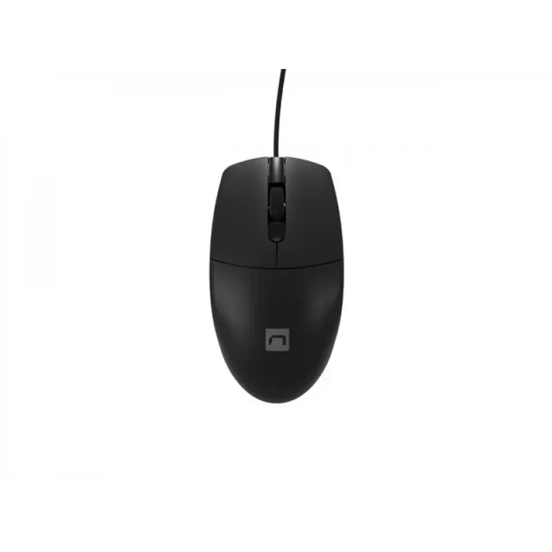 Laidinio biuro pelė NATEC Ruff Plus USB Type-A, dešiniarankė, 1200 DPI, 3 mygtukai, juoda