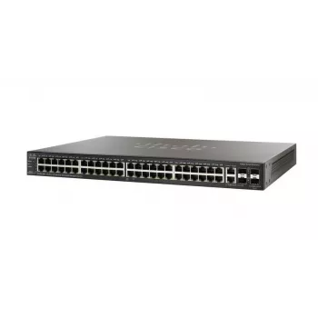 Cisco SF500-48P-K9-G5 komutatorius, 48x 100Mb/s PoE, 2x Combo (RJ45/SFP) + 2x SFP+, valdomas