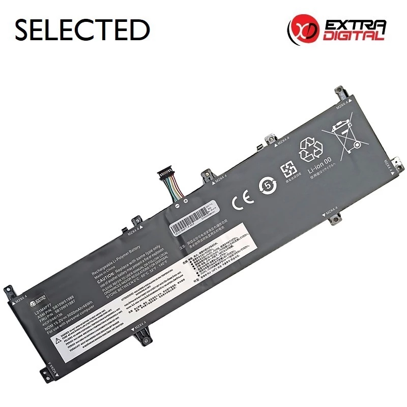 Nešiojamojo kompiuterio baterija, LENOVO L21M4P77, 3000 mAh, Extra Digital Selected