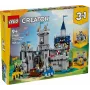 Konstruktorius LEGO Creator 3-in-1 viduramžių riterio pilies rinkinys 31168 — 1371 dalis, 6 mini figūrėlės, amžius 9+