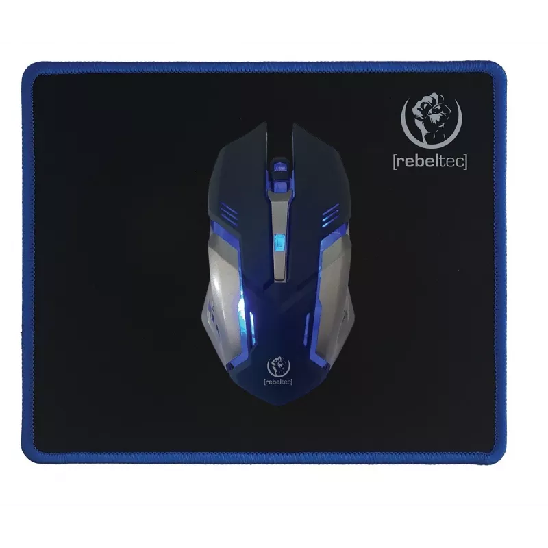 Klaviatūra su pele Rebeltec SHERMAN Gaming USB QZERTY anglų juoda