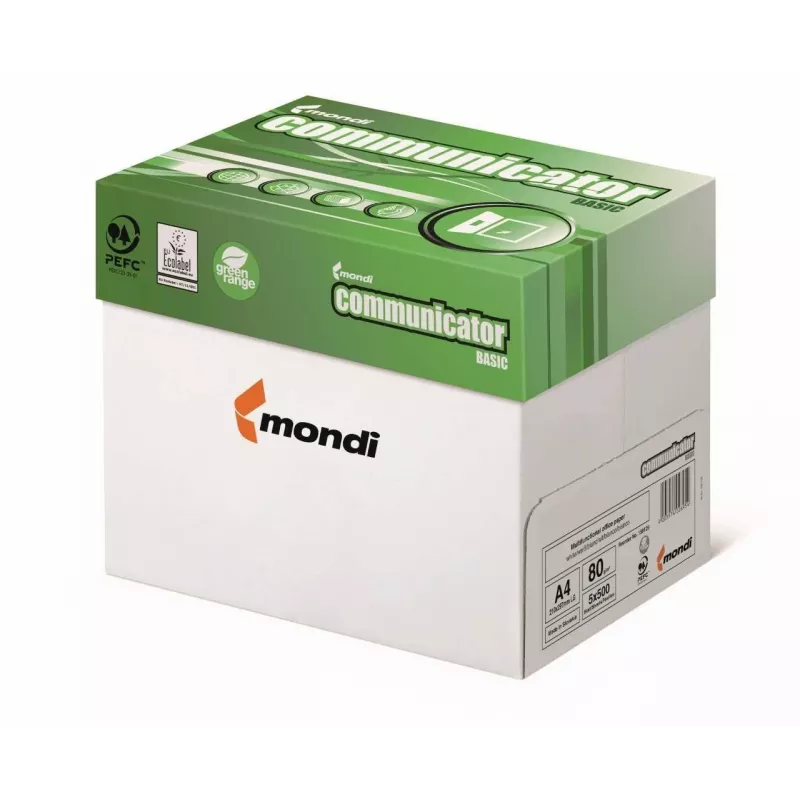 Popierius kopijavimo aparatams biurui Mondi Communicator Basic 9488A80 (A4; 80 g/m2; 500 lapų; baltas popierius)