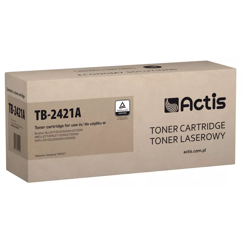 Actis TB-2421A Toneris (pakaitinis Brother TN-2421; Standartinis; 3000 puslapių; juodas)