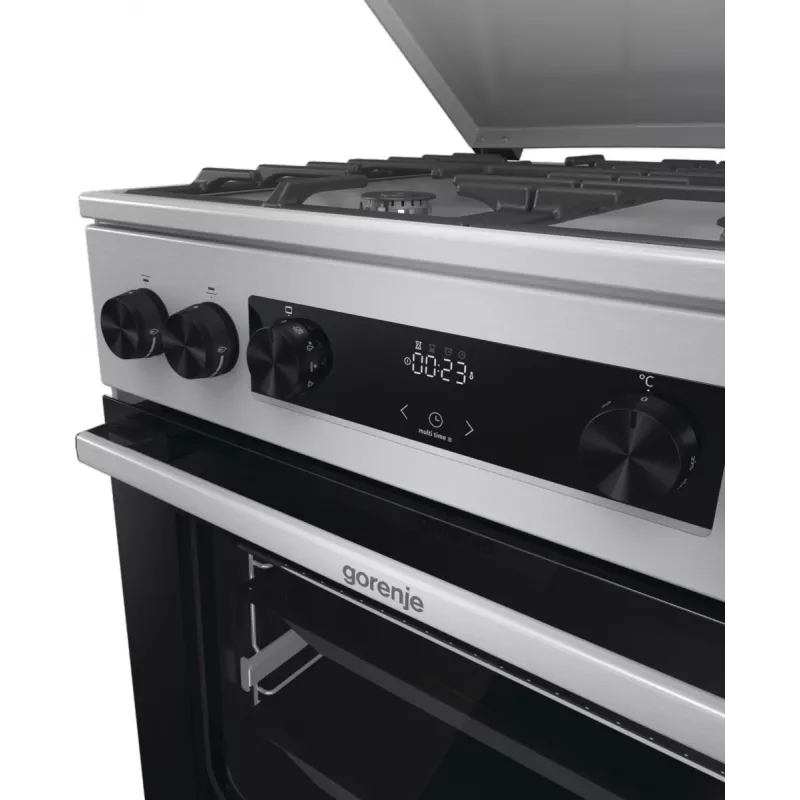 Gorenje GKS6C71XF laisvai pastatoma viryklė su orkaite, sidabrinė