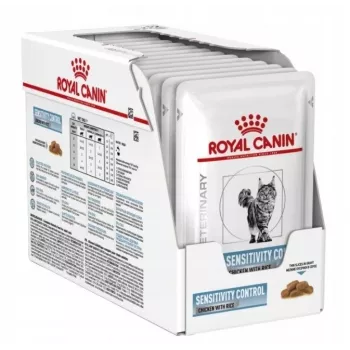 Šlapias kačių maistas Royal Canin Sensitivity Control Vištiena su ryžiais, suaugusioms katėms, 12 x 85 g, 79,4 % drėgmės
