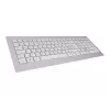 CHERRY DW 8000 klaviatūra su pele, biurui, belaidė RF, QWERTZ vokiečių k., sidabrinė/baltos spalvos