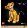 LEGO Disney Jaunasis Simba iš Liūto karaliaus kolekcinė gyvūno figūrėlė konstravimo rinkinys modelio rinkinys suaugusiems namų ar biuro dekorui nostalgiška dovanų idėja