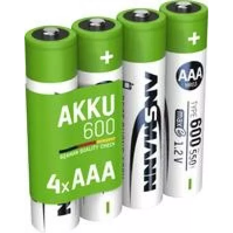 Ansmann 1x4 NiMH baterija Micro AAA tipo 600 min.550 mAh 1311-0022 (1311-0022)