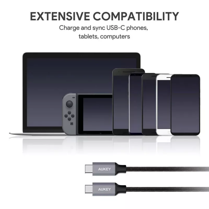 CB-CD6 Ultrafast Braided Quick Charge USB C - USB C 2m