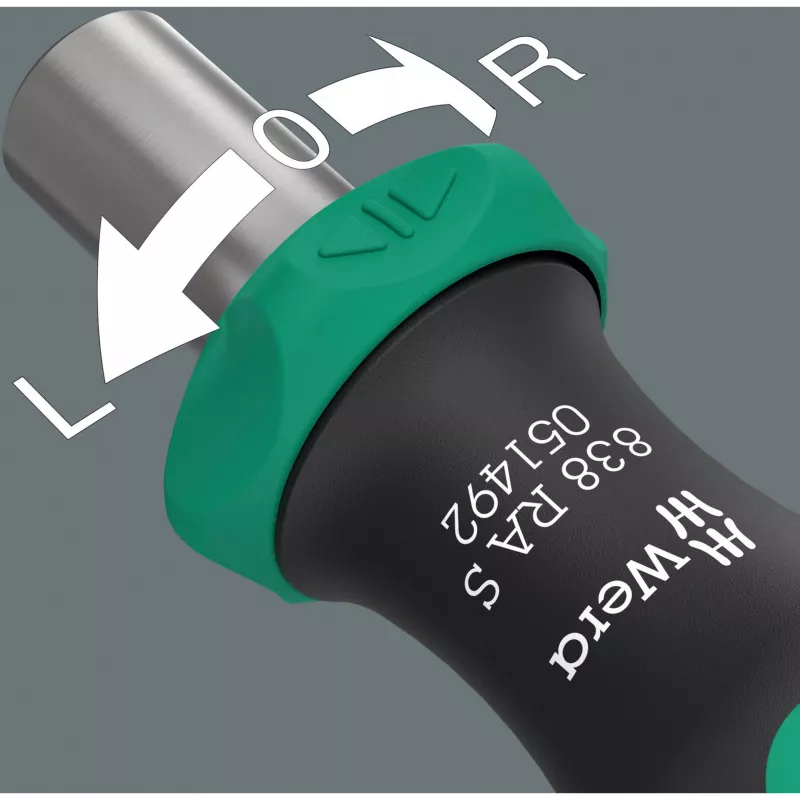 Wera 838 RA S/4 bit set with ratchet function, 5 pieces (05135823001)