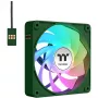 Thermaltake CT120 EX Reverse ARGB Sync 120mm korpuso ventiliatorius, 3 vnt. pakuotėje, žalias