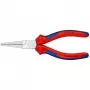 KNIPEX 30 35 160 - Plokščios nosies replės - 2,5 mm - 4,1 cm - Plienas - Mėlynos/raudonos - 16 cm