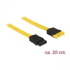 SATA laidas DeLOCK 83949 0,2 m SATA 7 kontaktų geltonas