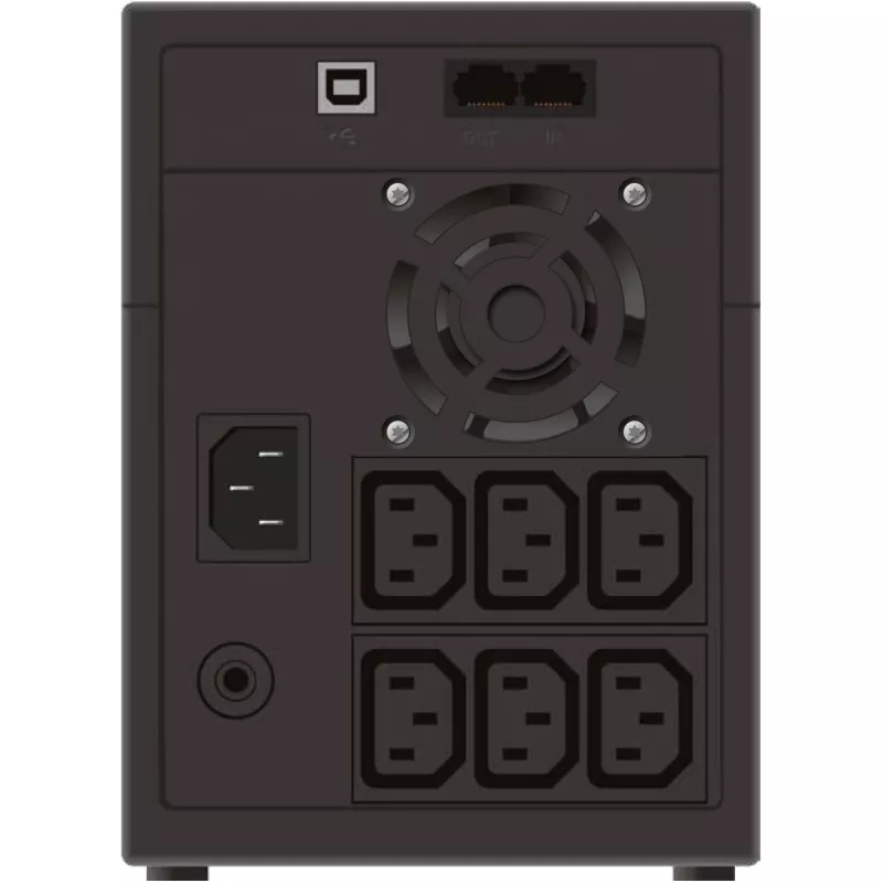 PowerWalker VI 2200 LCD/IEC nepertraukiamo maitinimo šaltinis (UPS) Line-Interactive 2,2 kVA 1200 W 6 kintamosios srovės lizdų