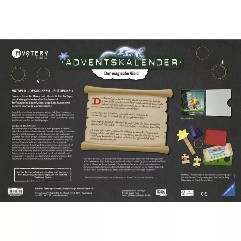 Mystery Advento kalendorius - Stebuklingas miškas, dėlionės žaidimas