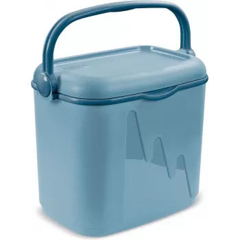 Nešiojamas 20 l Curver turistinis šaldytuvas 262277 mėlynas — 20 l polipropileninis kelioninis šaldytuvas su rankena, 396×265×428 mm, 1,8 kg