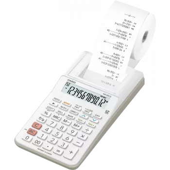 CASIO stalinis spausdinantis skaičiuotuvas HR-8RCE-WE baltas