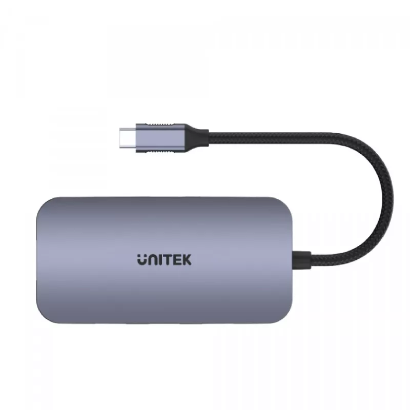 UNITEK D1071A sąsajų šakotuvas USB 3.0 SuperSpeed 5 Gb/s sidabrinis