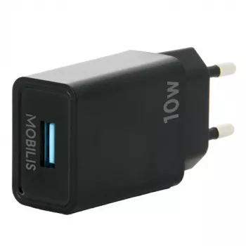 Mobilis - maitinimo blokas - greitasis - 10,5 W - QC (USB) - juoda - Europa (001360)