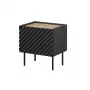 Naktinis staliukas Cama ONDA 50x40x54 cm juodas MDF/drožlių plokštės rinkinys iš 2
