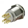 Lamptron Vandalizacijos jungiklis 19 mm - Silverline - raudonas