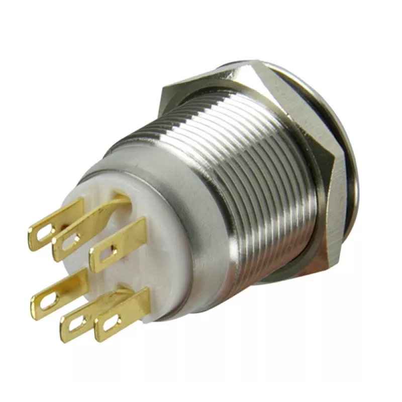 Lamptron Vandalizacijos jungiklis 19 mm - Silverline - raudonas