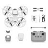 Dronas DJI Flip, 4 rotoriai, 48 MP kamera, 3840×2160 vaizdo įrašas, 3110 mAh baterija, juoda / balta
