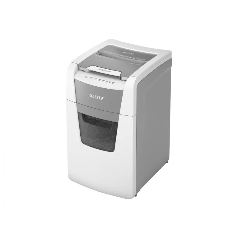 Leitz IQ Autofeed Office 150 automatinis popieriaus smulkintuvas P4, kryžminis pjaustymas, 22 cm, 4 x 30 mm, 44 L, 350 lapų, 55 dB