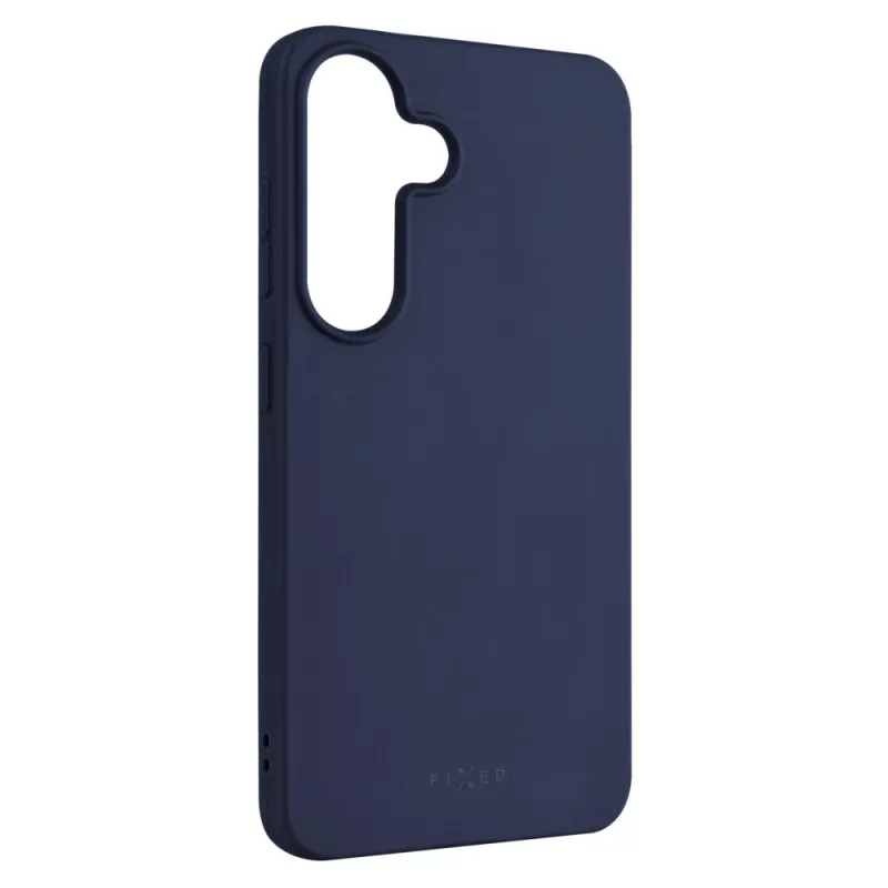 Telefono galinė danga FIXED Samsung Galaxy S25 — guminė, mėlyna