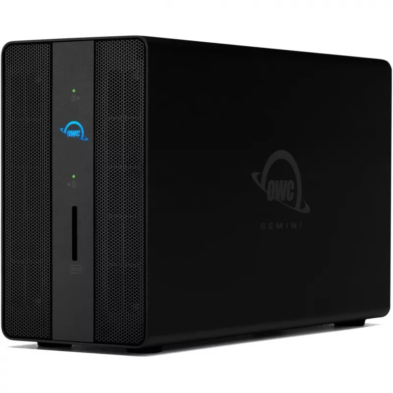 OWC Gemini dviejų diskų TB3 aparatinės įrangos RAID saugyklos ir prijungimo korpusas - Thunderbolt 3 - Thunderbolt