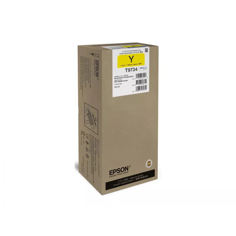 Rašalo kasetė Epson WF-C869R T97340N geltona XL – Originali didelio našumo (XL)