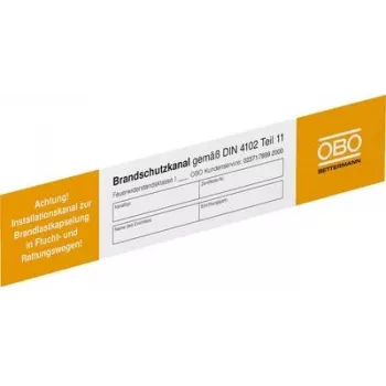 OBO Bettermann elektrotechninis įspėjamasis ženklas (P x A) 250 mm x 43 mm 10 vnt. (7214734)