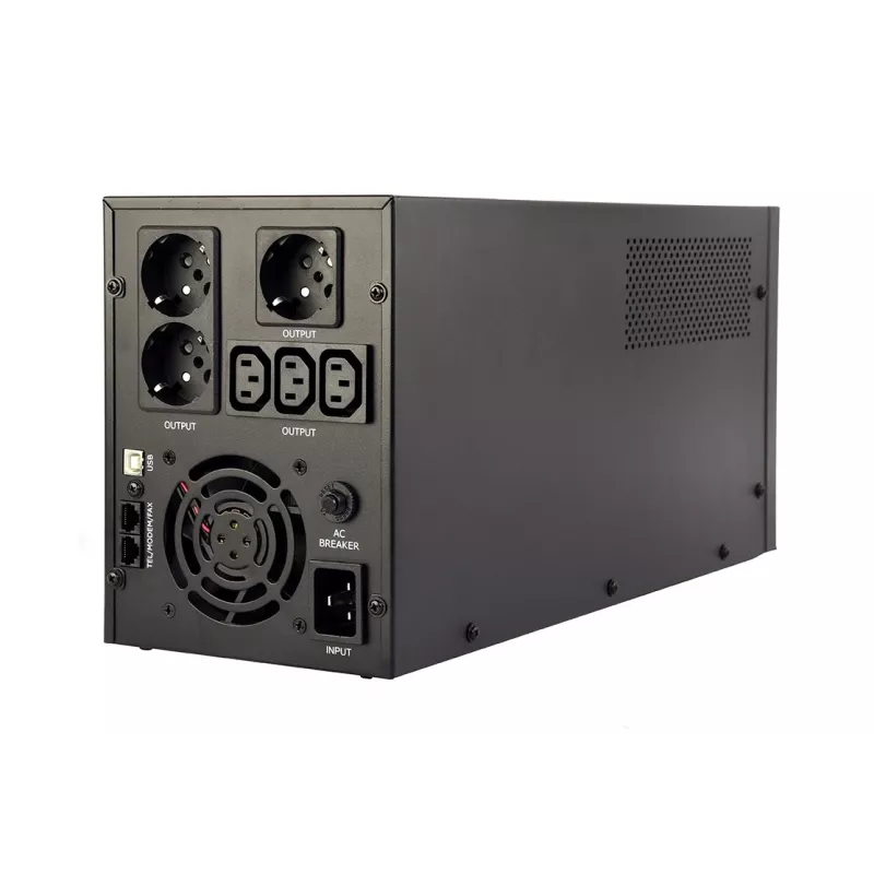 Gembird EG-UPS-036 nepertraukiamo maitinimo šaltinis (UPS) Line-Interactive 3 kVA 1800 W 6 AC lizdai