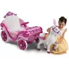 Huffy Electric Disney Princess karieta su arkliuku 6 V rožinė