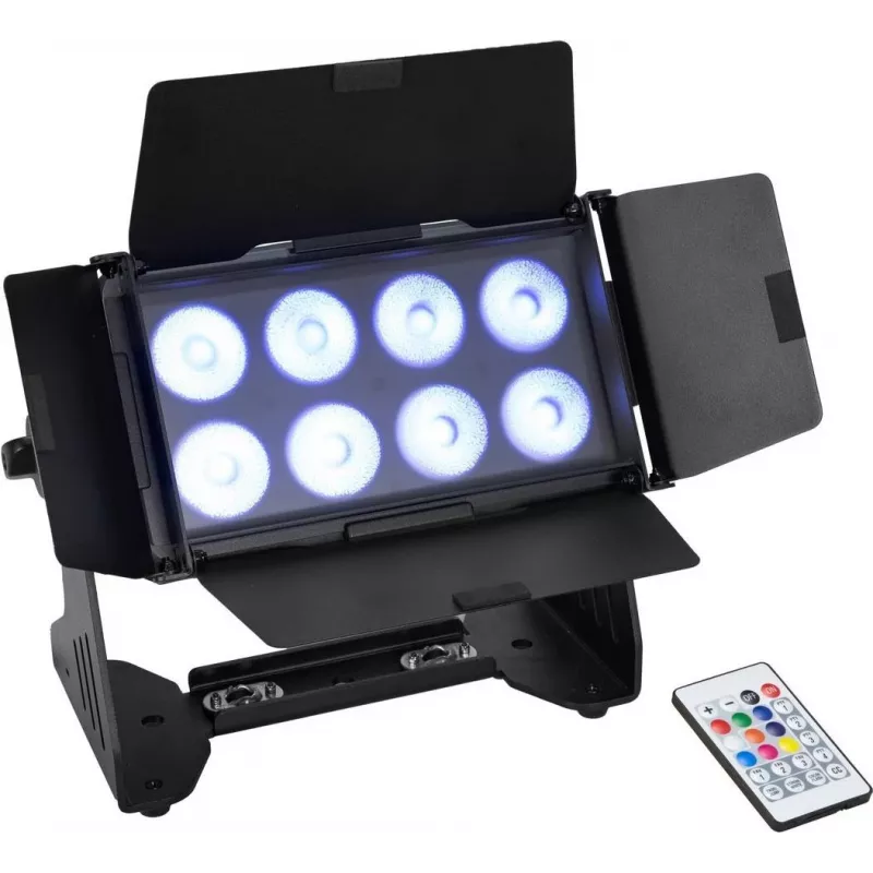 LED plovimo šviestuvas EUROLITE Multiflood 41606250 8×10W RGBW — scenos/instrumentų apšvietimas