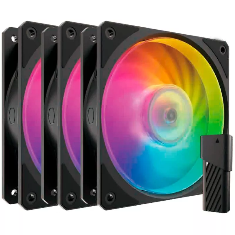 COOLER MASTER ventiliatorių rinkinys Mobius 120P ARGB, 3 vnt.