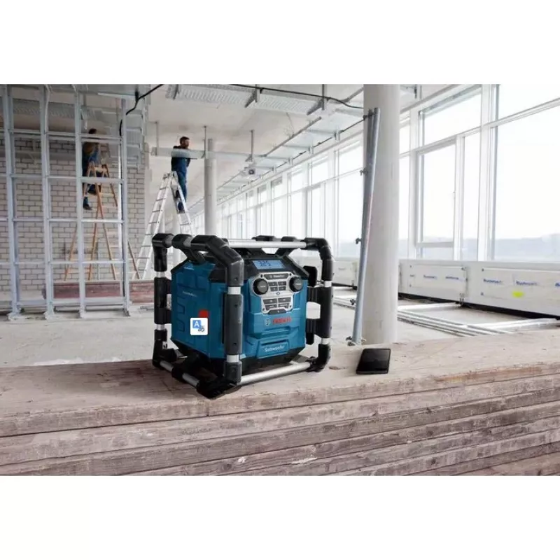 Bosch GPB 18V-5 C Professional Nešiojamas skaitmeninis radijas Aliuminis, Juoda, Mėlyna