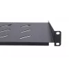 Lentynėlė stovui Extralink Extralink Shelf 1U 250mm juoda 19 colių
