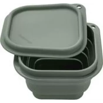 Pietų dėžutė Fackelmann 26926 silikoninė žalia pilka 130 mm