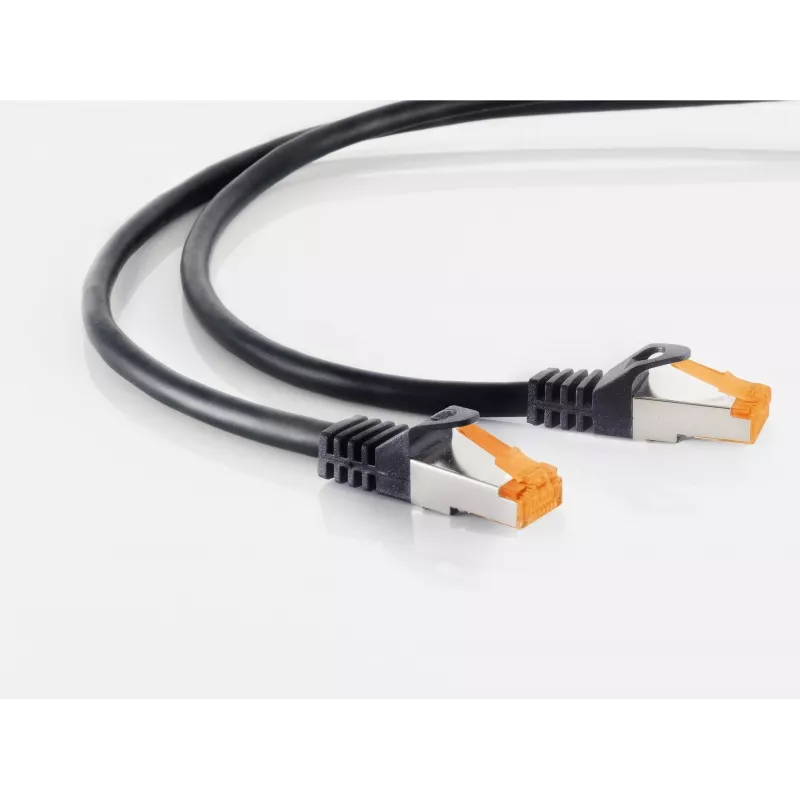 Tinklo kabelis S/CONN 08-26505 juodas 50 m Cat6a S/FTP
