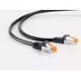 Tinklo kabelis S/CONN 08-26505 juodas 50 m Cat6a S/FTP