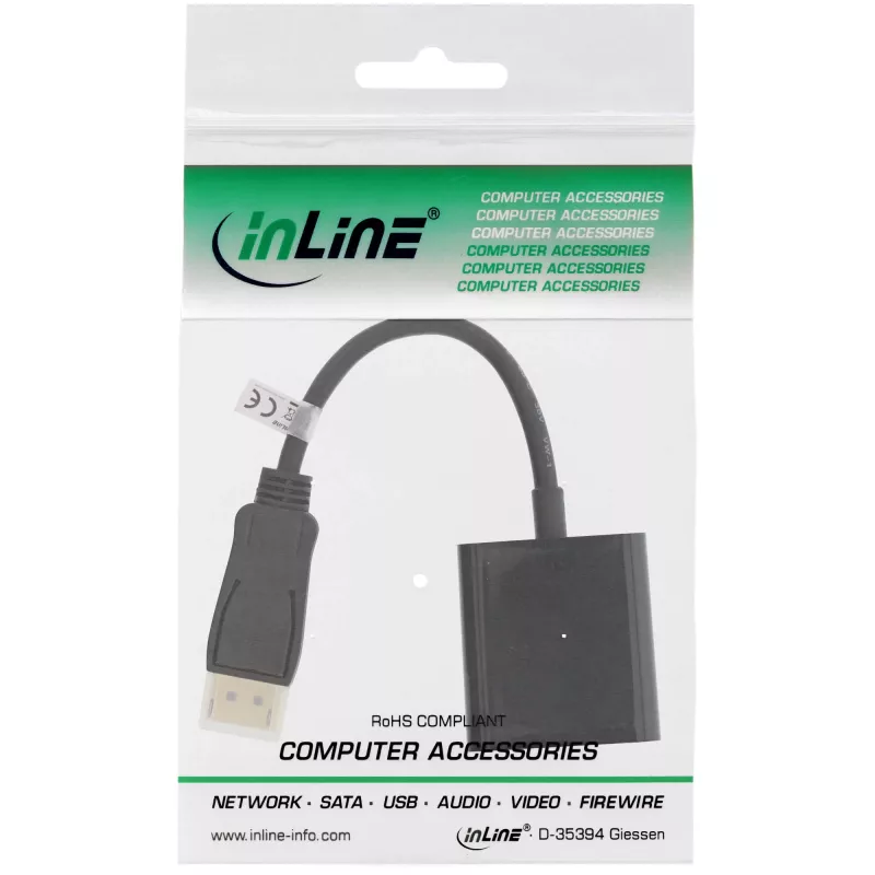 Microconnect DPDVID vaizdo kabelio adapteris 0,15 m DisplayPort DVI-D juodas