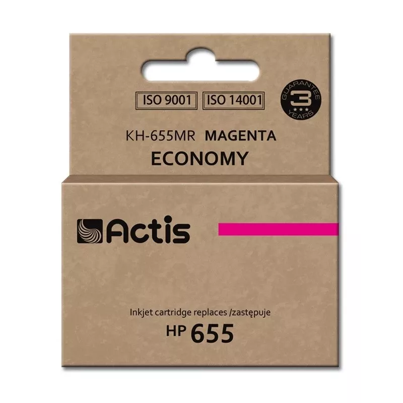 Actis KH-655MR rašalas (pakaitalas HP 655 CZ111AE; Standartinis; 12 ml; purpurinis)