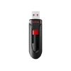 USB atmintukas SANDISK Cruzer Glide 32 GB USB Type-A 2.0, slankioji konstrukcija, apsauga slaptažodžiu, juoda/raudona