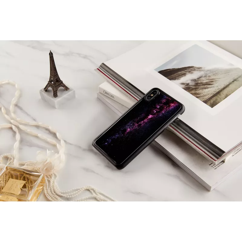 Telefono dėklas iKins, skirtas iPhone XS Max — Milky Way juodas