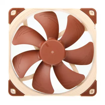 Noctua NF-A14 FLX 140 mm korpuso ventiliatorius, 25 mm storio, 900–1200 RPM, 115,5 m³/h oro srautas, 13,8–19,2 dB