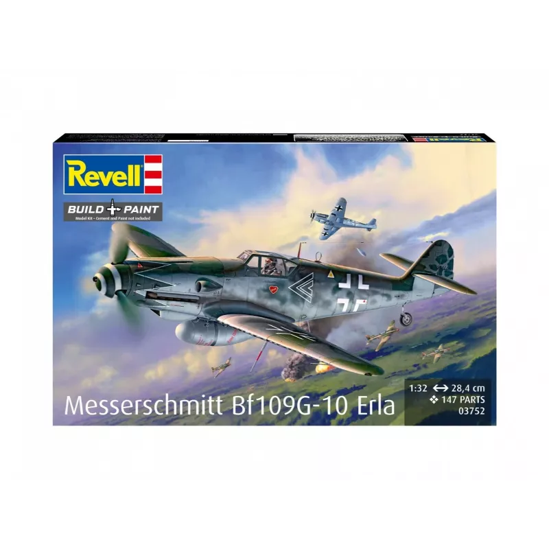 Plastikinis lėktuvo modelis REVELL Messerschmitt Bf109G-10 Erla, mastelis 1:32