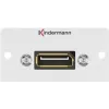 Kindermann Konnect 50 alu - Modulinis Faceplate-Snap-In - DisplayPort