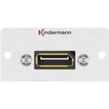 Kindermann Konnect 50 alu - Modulinis Faceplate-Snap-In - DisplayPort