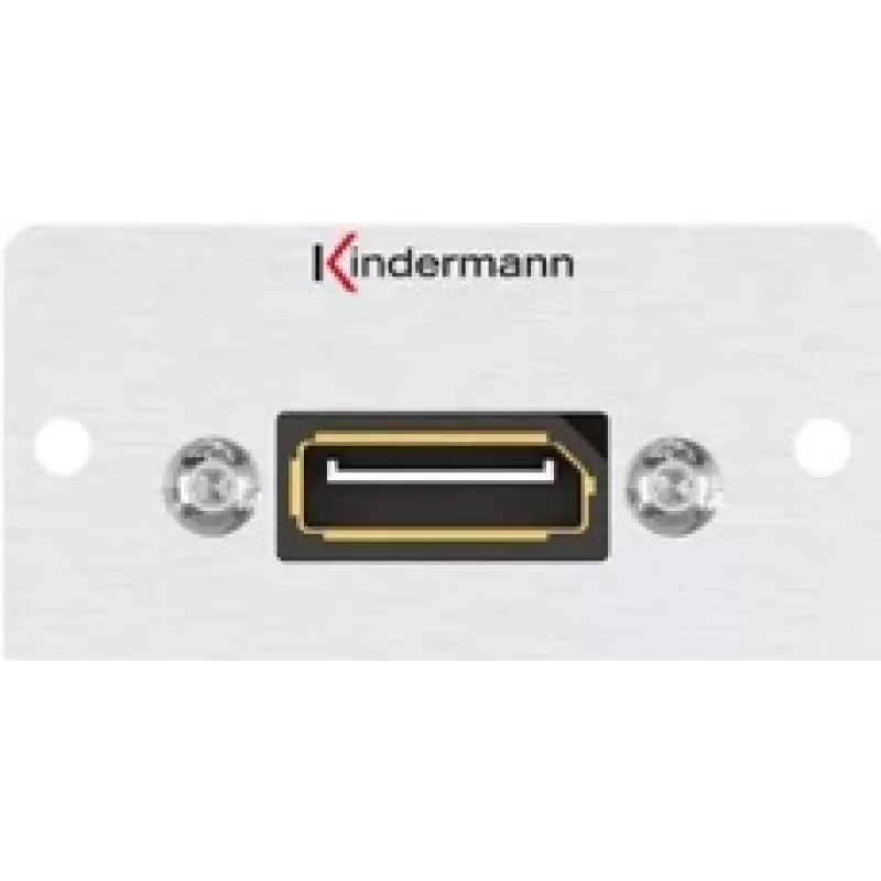 Kindermann Konnect 50 alu - Modulinis Faceplate-Snap-In - DisplayPort